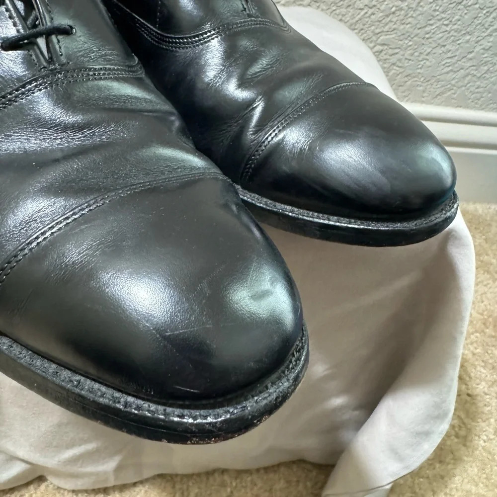Allen Edmonds Park Avenue Oxfords Men's  Black Leather Cap Toe Shoes Size 11A - Picture 10 of 12